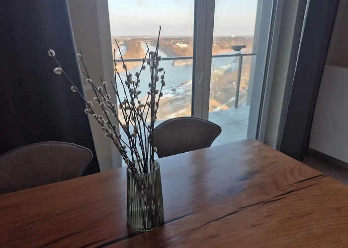 17th Floor With River View Panorama Apartman Wrocław